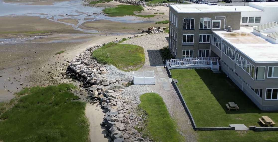 Aerial View of Plymouth Harbor Inn
