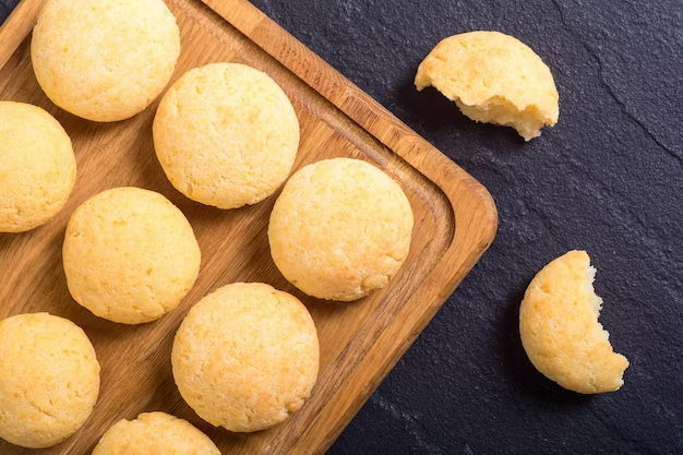Biscuits on a wooden board